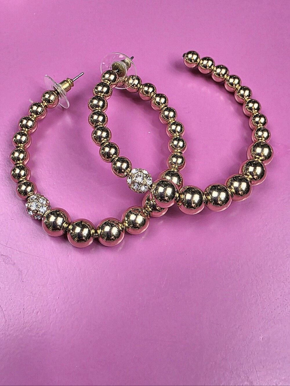 LILLY PULITZER Bateau Beaded Hoop Earrings In Goldtone Metal
